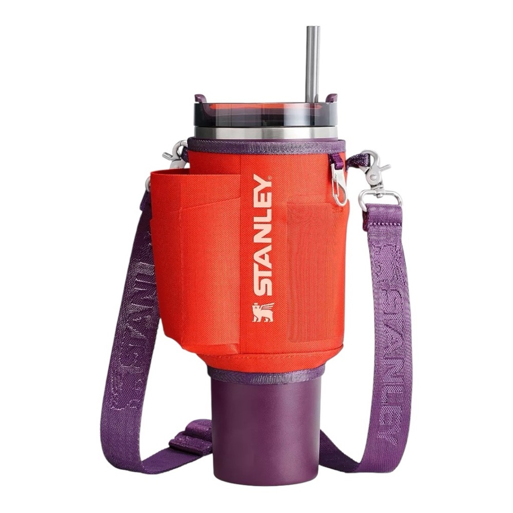 STANLEY All Day 40 oz. Quencher Carry-All in Tigerlily Plum NWB